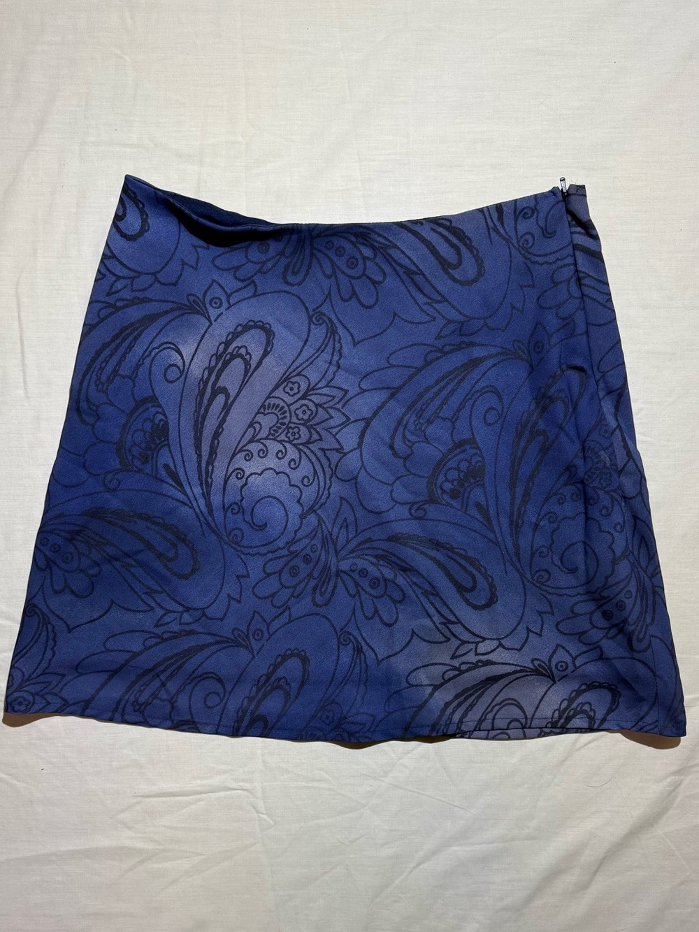 Whimsy y2k Rampage Blue Paisley Mini Skirt
